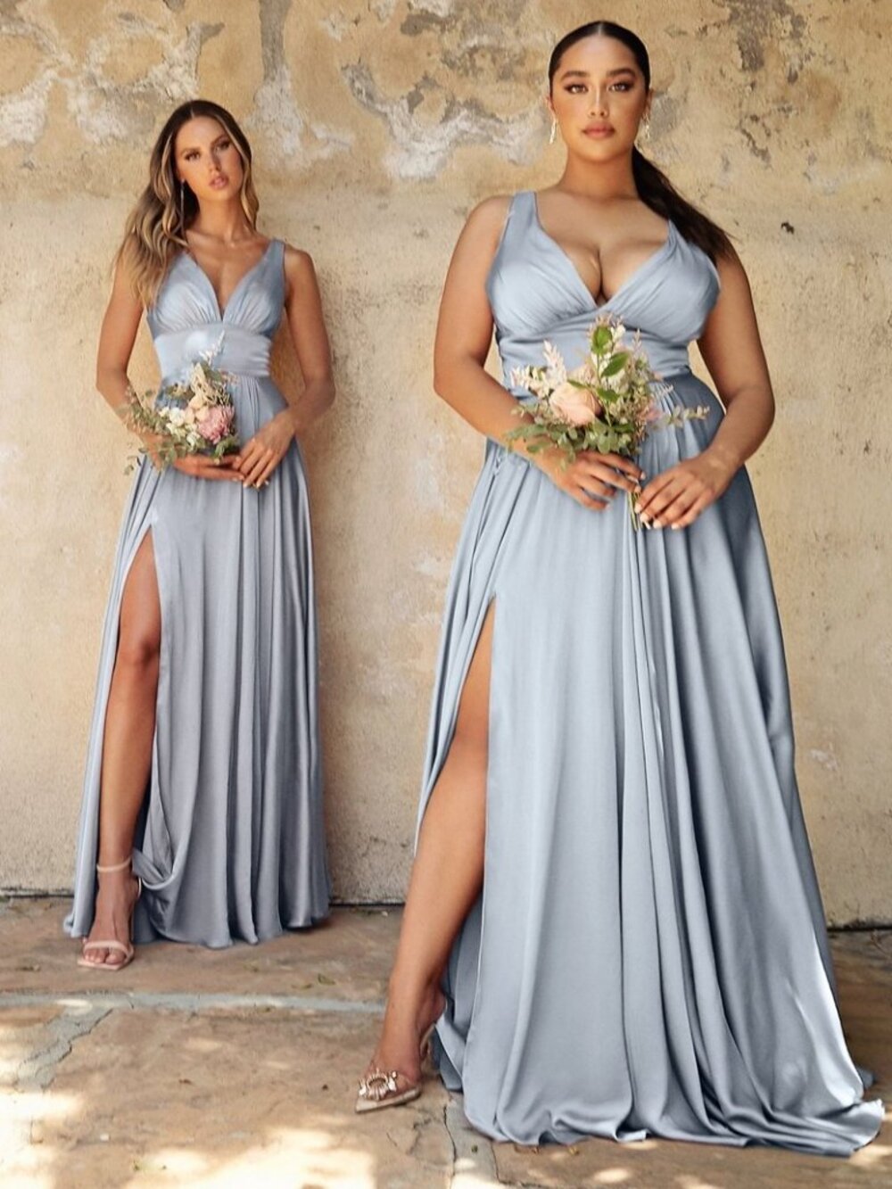 NEW PARIS BLUE Evening Gown Floor Length Formal Elegant Stunning 7469